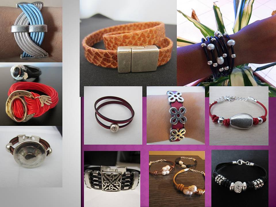 pulseras de cuero